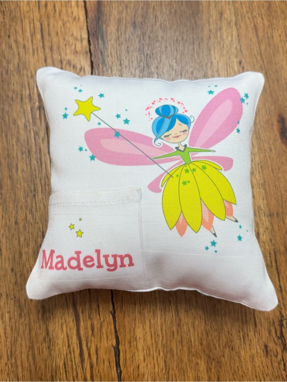 “Madelyn” tooth fairy pillow